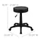 Flash Furniture Black Adjustable Doctors Stool on Wheels with Ergonomic Molded Seat CH-82042-3X01-GG - alternate 6